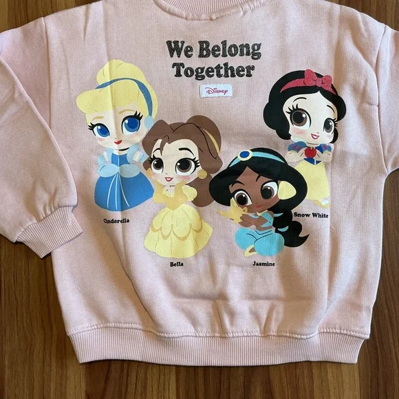 NWT Zara 4Y Disney Princess Crewneck - Picture 3 of 3